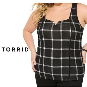 Torrid Ponte Sweetheart Neckline Corset Tank Top Size 0X